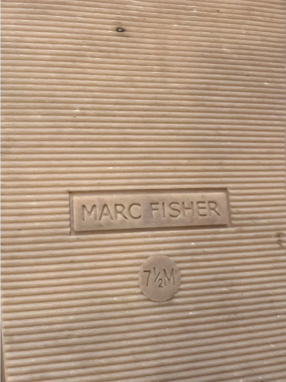 Marc Fisher Woven Buckle Slide Sandal in Natural Beige - Women - Picture 6 of 7
